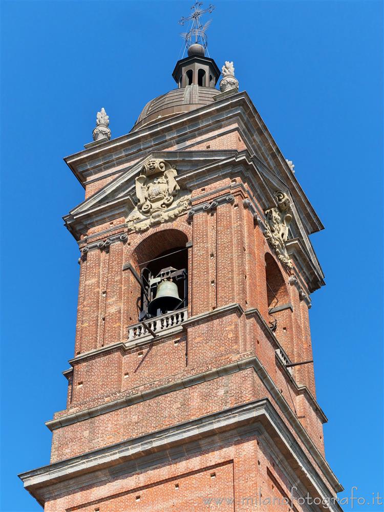 Monza (Monza e Brianza) - Parte superiore del  campanile del Duomo di Monza